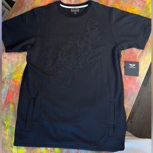 Cordova Men's Embroidered Top Black T-Shirt Sz.L NWT Diamond Supply Co. collab.